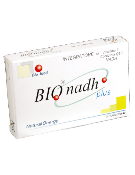 Bionadh plus   a base di NADH, Coenzima Q10 e Vitamina E, che favoriscono la vitalità energetica.