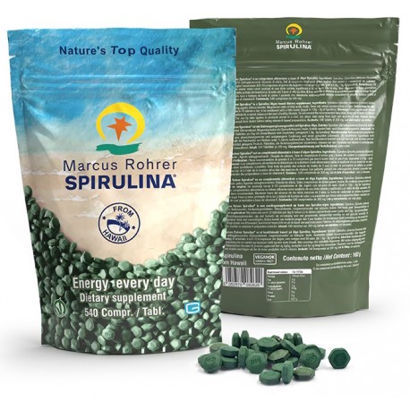 SPIRULINA MARCUS ROHRER RICARICA ( 3X180 COMPRESSE DA 300 MG )